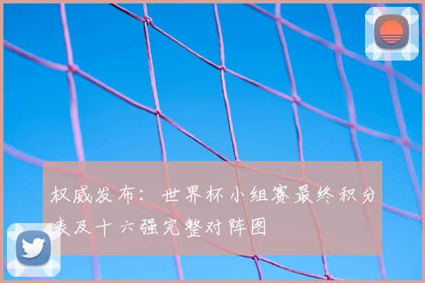 权威发布：世界杯小组赛最终积分表及十六强完整对阵图